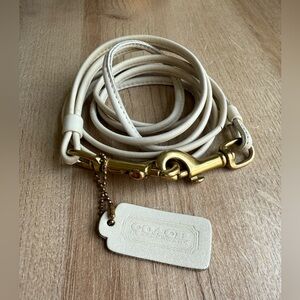 Vintage Coach replacement strap and Hangtag bone